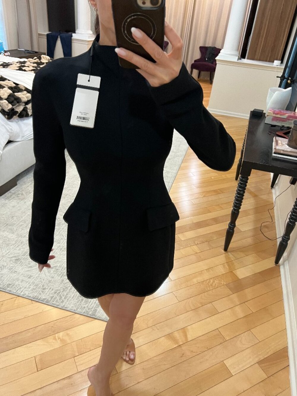 Tefrite Long Sleeve Jersey Minidress - Picture 4 of 9